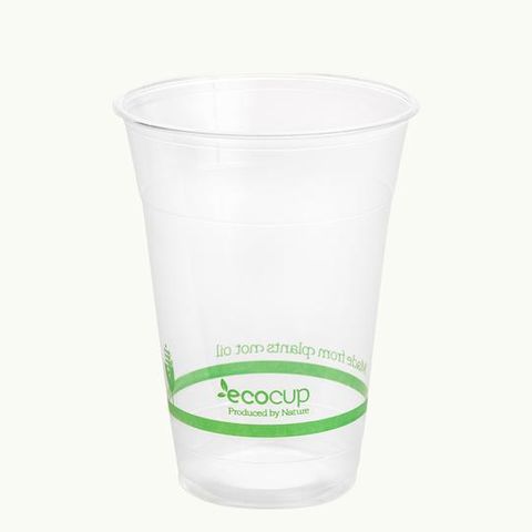 500ml Clear Eco-Cup with Green Stripe, 96mm 50/sleeve