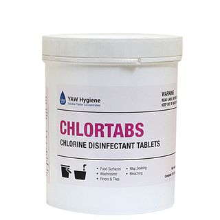 ChlorTabs Effervescent Chlorine Disinfectant Tablets 200/tub