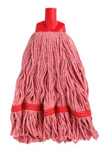 Edco 350g Cotton Round Looped/Taped Socket Mop RED