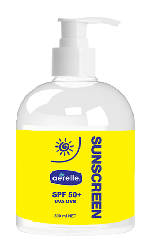 Aerelle SPF50+ Sunscreen Pump Bottle 300mL