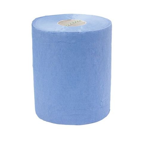 AutoCut Classic Hand Towel Blue  20cm 1ply. 200mtr x 6 rolls