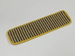 Rubbermaid FGQ81000YL00 Scrubber Pad, Microfiber, 18 in, Yellow