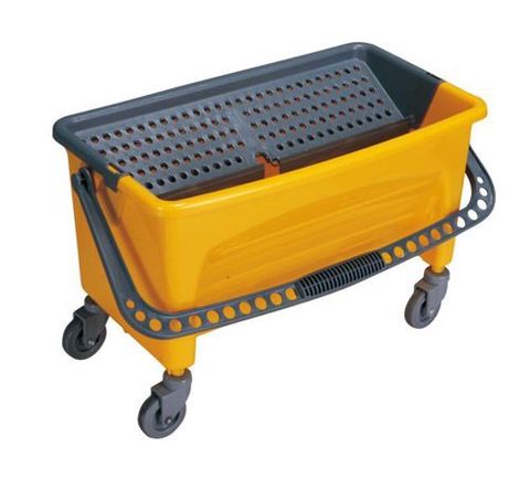NZJ Flat Mop Bucket on Castors - Yellow