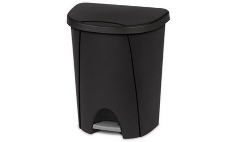 Sterilite Step On 25L Rubbish Bin - Black