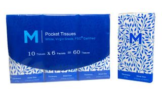 M Pocket Facial Tissues 4ply 6 packs per outer
