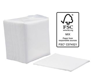 White Cocktail Napkin 1/4 Fold 2ply x 2000