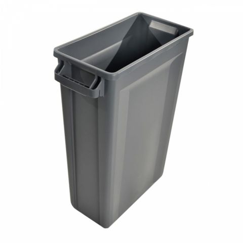 Trust Rectangular Recycling Bin ONLY - Grey - 60ltr