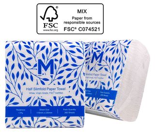 M Half Slimfold Towels 200 sheets x 40 packs