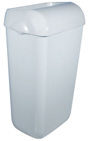 M White Wall Mounted Rubbish Bin 23L