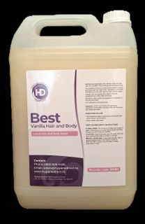 HD Best Vanilla Hair and Body Wash 5L