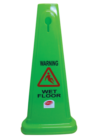 Gala Safety Cone "Wet Floor" Green - 680mm