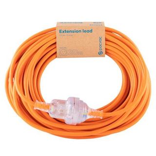 Extension Lead Cord - 3 Core 1MM, 20MTR - Orange