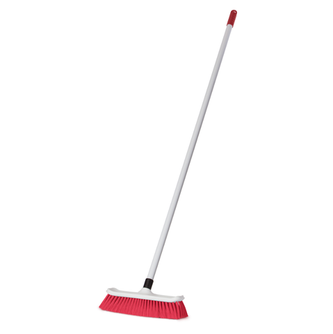No 600 Hygiene House 300mm Broom RED w/ Alloy Handle