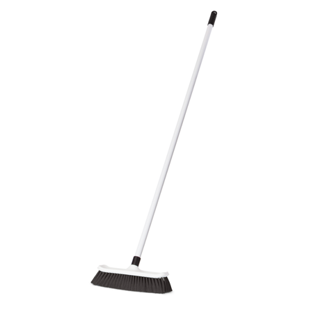 No 600 Hygiene House 300mm Broom BLACK w/ Alloy Handle