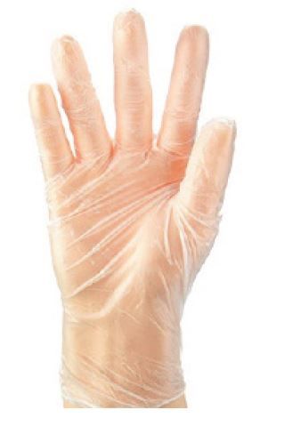 Clear Vinyl Gloves Powder Free M box of 100