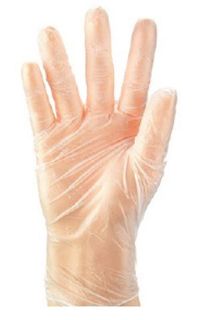 Clear Vinyl Gloves Powder Free S box of 100