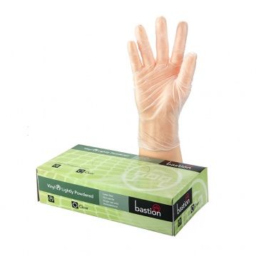 Clear Vinyl Gloves Powder Free L box of 100