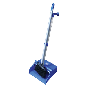 Commercial Upright Lobby Dust Pan Set Blue