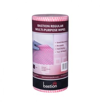 Regular Kitchen Wipes Roll - Red 300x500mm, 90 sheets