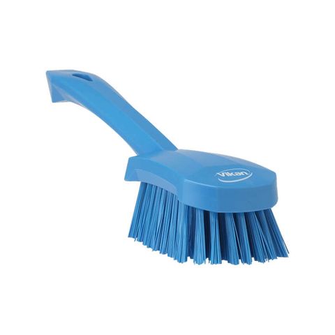 Vikan Hand Brush S/Handle 270mm, Stiff Blue