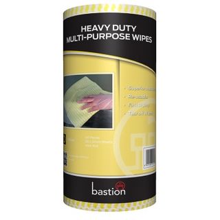 Heavy Duty Kitchen Wipes Roll - Yellow 300x500mm, 90 sheets