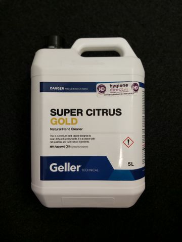 Geller Super Citrus Gold Hand Grit Soap - 5Ltr
