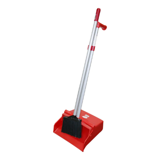 Commercial Upright Lobby Dust Pan Set - Red