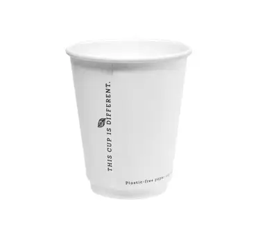 Cup Hot Paperboard Double Wall White Plastic-Free Duo 280ml 500/ctn