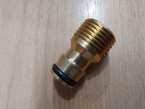 Male Brass Tap Threaded Fitting Connector 15mm