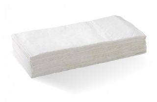 White 2ply Quilted Dinner Napkin 1/8 Fold x 800