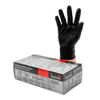 Black Nitrile Gloves Small - Box 100