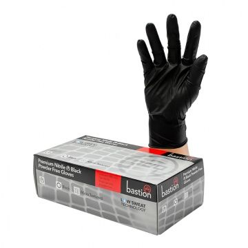 Black Nitrile Gloves Large Box 100