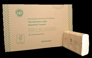 Bamboo Premium Slimfold Towels 2ply 20pkts of 200