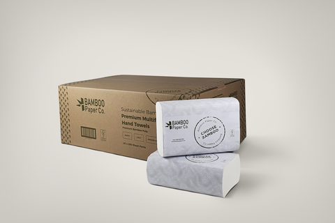 Bamboo Premium Multifold Towels 2ply 20pkts of 200