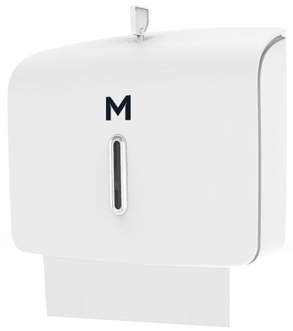 M Short Slimfold Towel Dispenser Silver - 300sht capacity