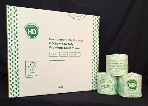 Bamboo Toilet Paper 3ply 260 sheets x 48 rolls