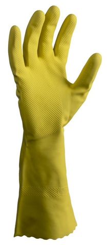 M Silverlined Latex Gloves - Yellow - Med x 1 Pair