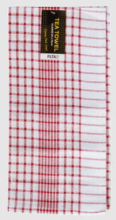 XL Cotton Tea Towel Red/White  55x75cm