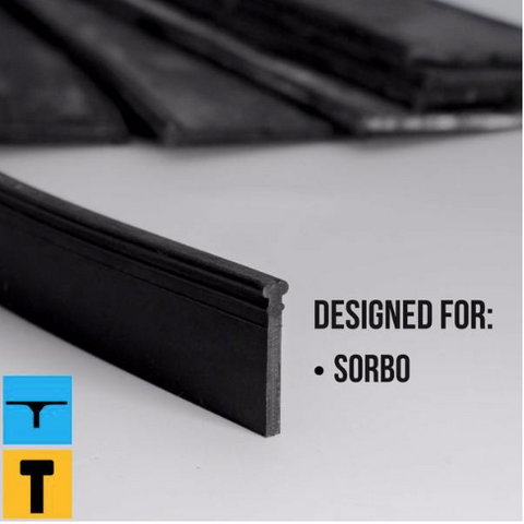 Black Diamond 'Flat Top' Squeegee Rubber