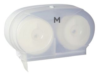 M Wrapped Std Toilet Roll Dispenser White (40mm core)