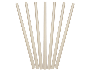 Paper Jumbo Straw | 3 ply | White 235MM L x 10mm W (9mm) (x250)