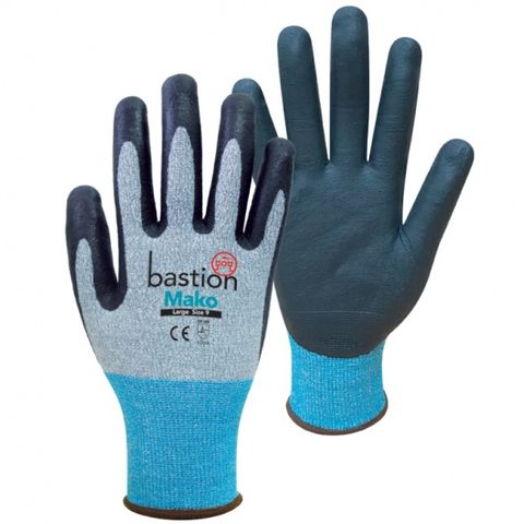 Bastion Mako Grey HPPE Cut 3 Glove - XLarge (1 pair)