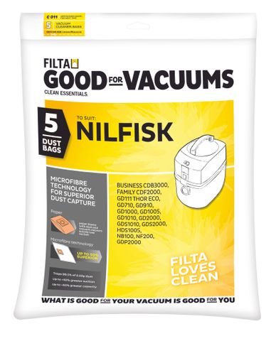 Nilfisk GD\VP300 Microfibre Vac Bag 5 Pack