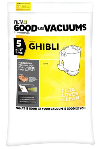 Ghibli Vac Bag T1 Microfibre 5pk (20099)