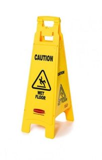 Rubbermaid Yellow 4-sided Wet Floor SIgn