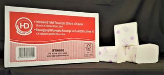 HD Interleaved Toilet Tissue 2ply 250shts x 36 packs