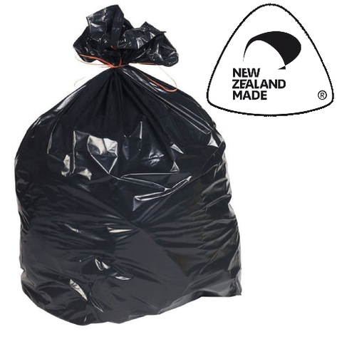 60ltr Black Rubbish Bag (tie top) 630x900mm - 30Mu x 50pk