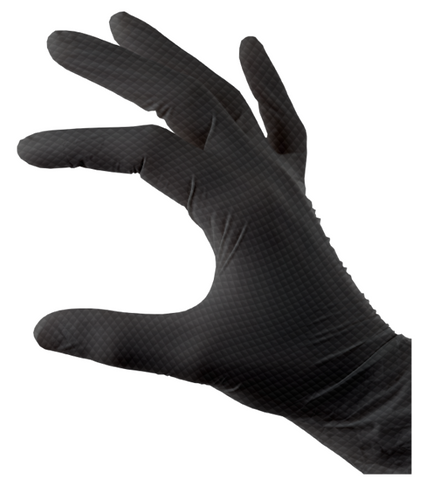 Black Diamond Grip Nitrile P/F Glove Large x 100
