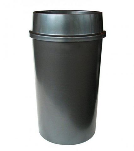 60 Litre Maxi Tilt-Top Bin w/ Swing Lid - Titanium Grey