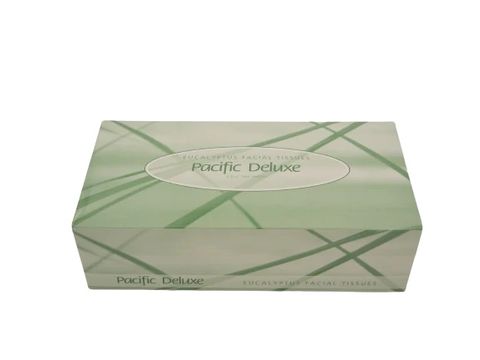 Deluxe Infused Eucalyptus Facial Tissues. 200 sheet x 48 boxes